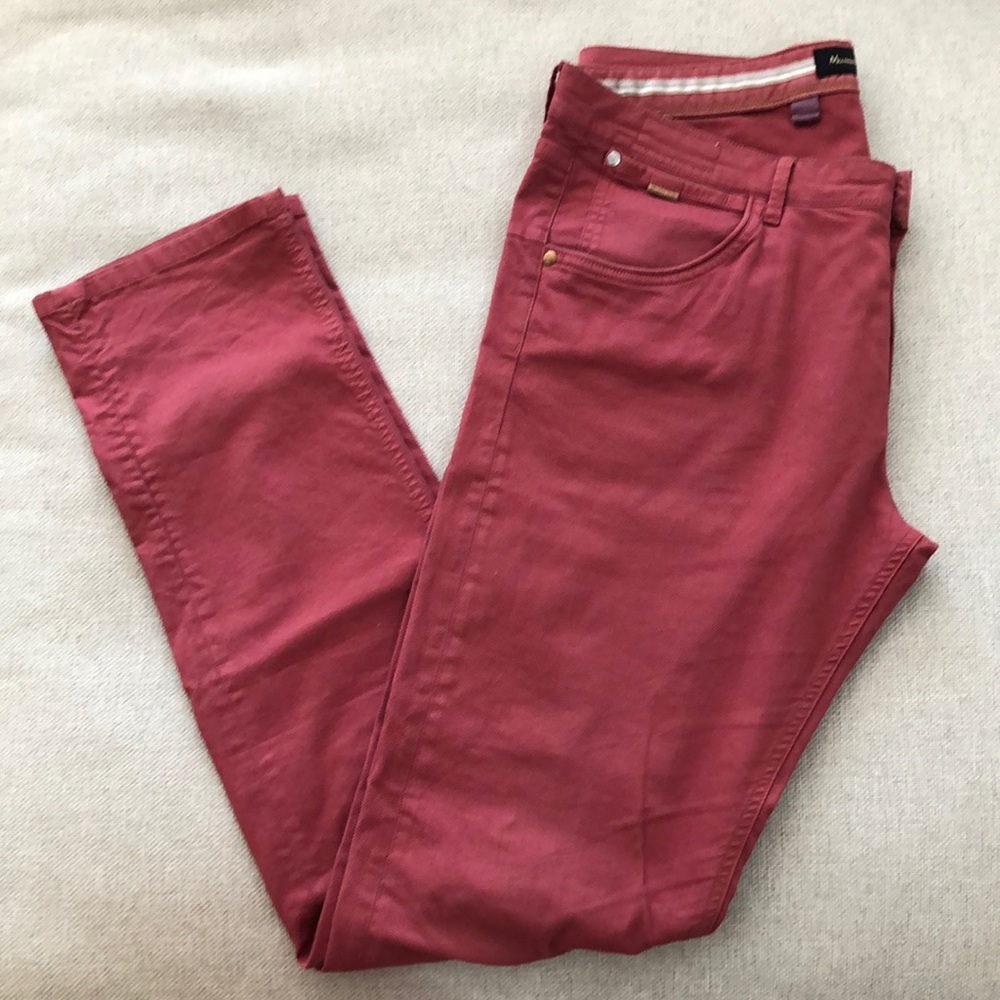 Massimo Dutti Men’s Lobster Red Cotton Chino Pant